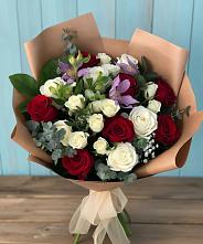 Букет цветов из:  Розы и Альстромерии в Валуйках