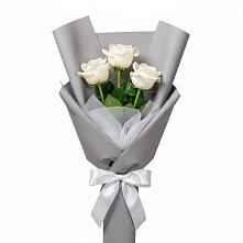 Букет 3 белые розы #REPLACE_PRED# Валуйках