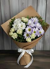 Букет цветов из:  Хризантемы и Розы в Валуйках