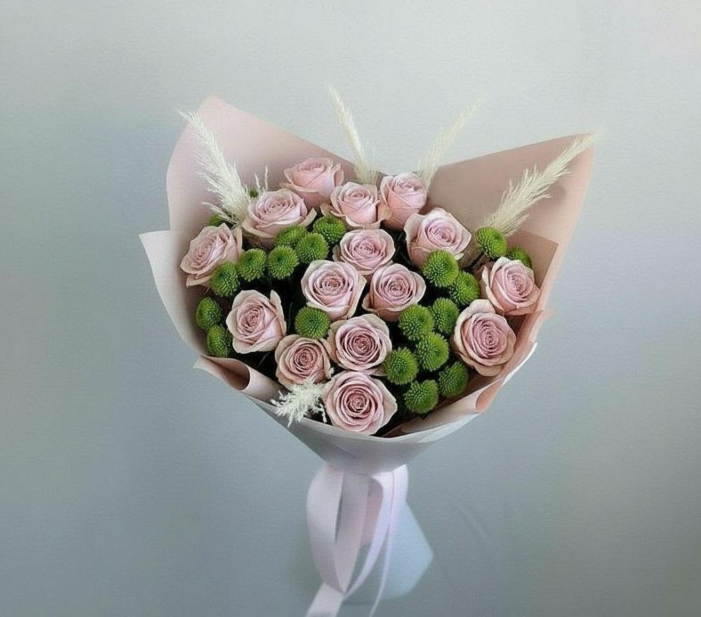 Букет цветов из: Розы и Хризантемы в Валуйках