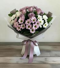 Букет цветов из:  Хризантемы и Розы в Валуйках