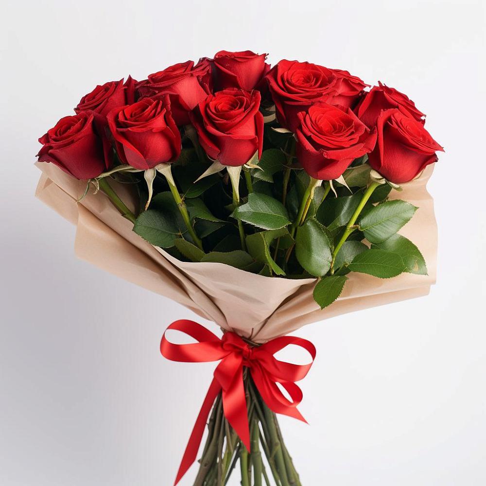 Букет 11 Красных роз Эдлесс Лав в Валуйках