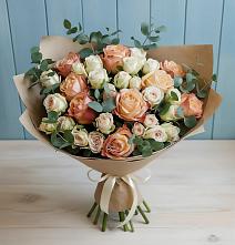 Букет цветов из:  Альстромерии и Розы #REPLACE_PRED# Валуйках